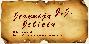 Jeremija Jeličin vizit kartica